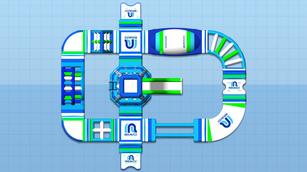 BRAVO水上遊具ウォーターパーク、ビーチパック1
